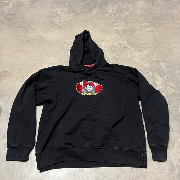 Supreme Other - Supreme Vampire Boy Hooded Sweatshirt Black XL Embroidered Graphic Pullover